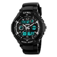 SKmei® Men Jewelry Watch, Zinc Alloy, with Plastic & Glass & Stainless Steel, Chinese movement, Life water resistant & multifunctional & for man & luminated, 48*16mm,22*260mm 