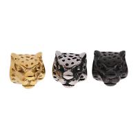 Stainless Steel Beads, Leopard, plated 