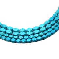Synthetische Türkis Perlen, Unregelmäßige, DIY & verschiedene Größen vorhanden, blau, verkauft von Strang