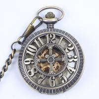 Watch Necklace, Zinc Alloy, with Glass & Stainless Steel, Chinese movement, plated, Life water resistant & Unisex 380mm 