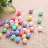 Solid Color Acrylic Beads, Round, DIY  