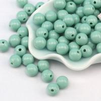 Solid Color Acrylic Beads, Round, DIY  