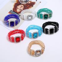 Zinc Alloy Crystal Bracelets, with Zinc Alloy, for woman & with rhinestone 36mm, Inner Approx 180mm 
