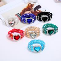 Zinc Alloy Crystal Bracelets, with Zinc Alloy, for woman & with rhinestone 38mm, Inner Approx 160mm 