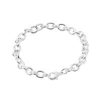 Fashion Zinc Alloy Bracelets, fashion jewelry & Unisex, silver color, 20cm 