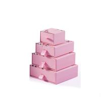 Jewelry Gift Box, Paper, Square, printing pink 