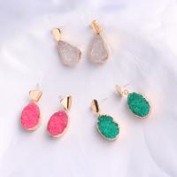 Resin Zinc Alloy Earring, with Resin, fashion jewelry 