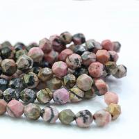 Rhodonite Beads, Black Stripes Rhodochrosite Stone, Rhombus, polished, DIY 