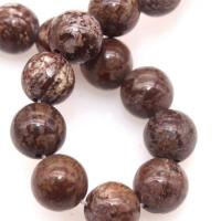 Schneeflocke Obsidian Perlen, rund, poliert, DIY & verschiedene Größen vorhanden, verkauft von Strang