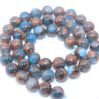 Dyed Agate Beads, Round, polished, DIY 
