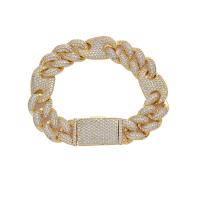 Cubic Zirconia Micro Pave Brass Bracelet, fashion jewelry 
