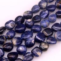Sodalite Beads, irregular, polished, DIY, blue 