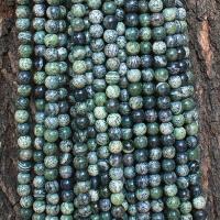 Zebra Jasper Bead, Round, polished, DIY green 