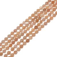 Orange Moonstone Beads, Round, durable & faceted Approx 0.5mm .5 Inch 