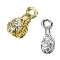 Brass Pinch Bail, fashion jewelry & micro pave cubic zirconia & for woman 1mm Approx 1.5mm 