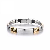 Titanium Steel Healing Bracelet, real gold plated, fashion jewelry & for woman 