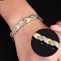 Titanium Steel Healing Bracelet, plated, fashion jewelry & Unisex 