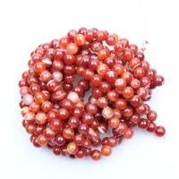 Perles Agates rouges naturelles, agate rouge, Rond, poli, DIY, rouge, 12mm Vendu par brin