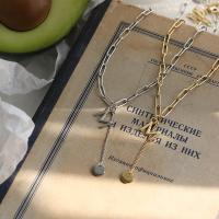 Titanium Steel Jewelry Necklace, fashion jewelry M 4.8cmuff0c 8mm   40+6cm 