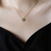 Titanium Steel Jewelry Necklace, fashion jewelry & for woman 40+7cm 