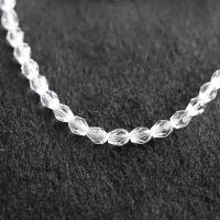 Perles de cristal bicône, durable & DIY & facettes, Cristal pâle Vendu par brin
