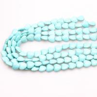 Synthetic Turquoise Beads, Synthetic Blue Turquoise, Heart, polished, DIY dark green 