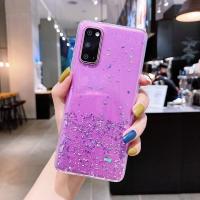 Mobile Phone Cases, TPU, with Sequins, Rectangle, epoxy gel, durable 