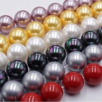 Perlas de Cristal, Vidrio, Esférico, chapado, Bricolaje, más colores para la opción, 20mm, 20PCs/Sarta, Vendido por Sarta