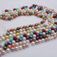Glass Pearl Beads, Round, plated, DIY 10mm 