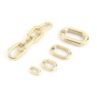Plastic Linking Ring, gold color plated, DIY gold 