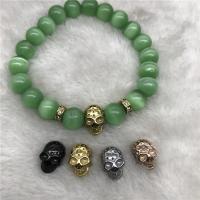 Stainless Steel Beads, Skull, plated 