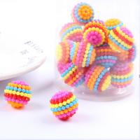 Solid Color Acrylic Beads, injection moulding, DIY, multi-colored, 20mm 
