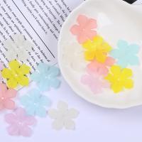 Acrylic Hair Accessories DIY Findings, colorful plated 27mm 