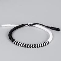 Fashion Jewelry Bracelet, Cotton Thread, black 