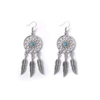 Dream Catcher Earring, Zinc Alloy, plated & for woman 