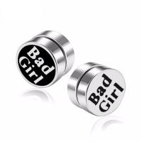 Magnetic Earring, Titanium Steel, plated, fashion jewelry & for man 8mm 