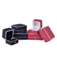Jewelry Gift Box, PU Leather, with Flocking Fabric 