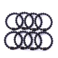 Black Agate Bracelets, 12 Signs of the Zodiac, fashion jewelry & Unisex 8mm 