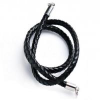 Necklace Cord, Stainless Steel, for man, black, 6mm .69 Inch 