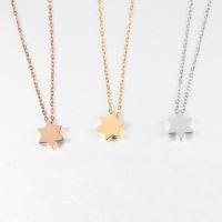 Stainless Steel Jewelry Necklace, Star, plated, fashion jewelry & Unisex .71 