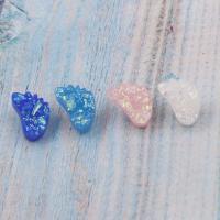 Imitation Gemstone Resin Cabochon, with Artificial Opal, fashion jewelry & DIY 4mm 