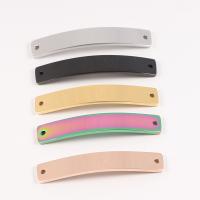 Barres de connecteur en acier inoxydable, rectangle, DIY, plus de couleurs à choisir Environ 1.4mm Vendu par lot