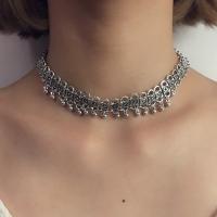 Fashion Choker Necklace, Zinc Alloy, plated, for woman .02 Inch 