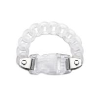 Plastic Jewelry Bracelet, antique silver color plated, Unisex & transparent Approx 7.48 Inch 