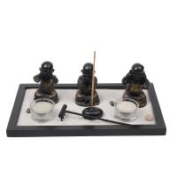 resina Zen Sandbox Ornament, para el hogar y la oficina, 280x170x90mm, Vendido por UD