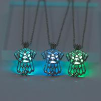 Luminated Necklace, Zinc Alloy, with Night-Light Stone, fashion jewelry & Unisex 45+5CM 