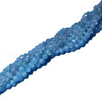 Apatite Beads, Apatites, Round, polished, DIY & faceted, blue, 2mm 