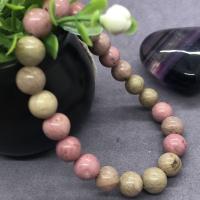 Rhodonite Bracelet, Rhodochrosite, Round, fashion jewelry & DIY & Unisex multi-colored, 19CM 
