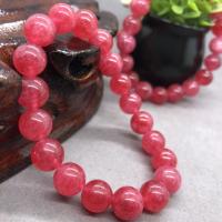 Rhodonite Bracelet, Rhodochrosite, Round, fashion jewelry & Unisex red, 19CM 