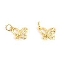 Cubic Zirconia Micro Pave Brass Pendant, Butterfly, plated, micro pave cubic zirconia nickel, lead & cadmium free Approx 